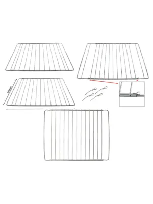 2-Pack Adjustable Extendable Shelf for Amica Ovens – 310‑565 mm