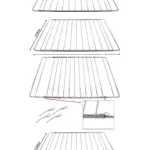 2-Pack Adjustable Extendable Shelf for Stove & Oven 310-565mm