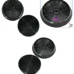 2‑Pack Beko Kitchen Hood Carbon Charcoal Filter for Exhaust Vent