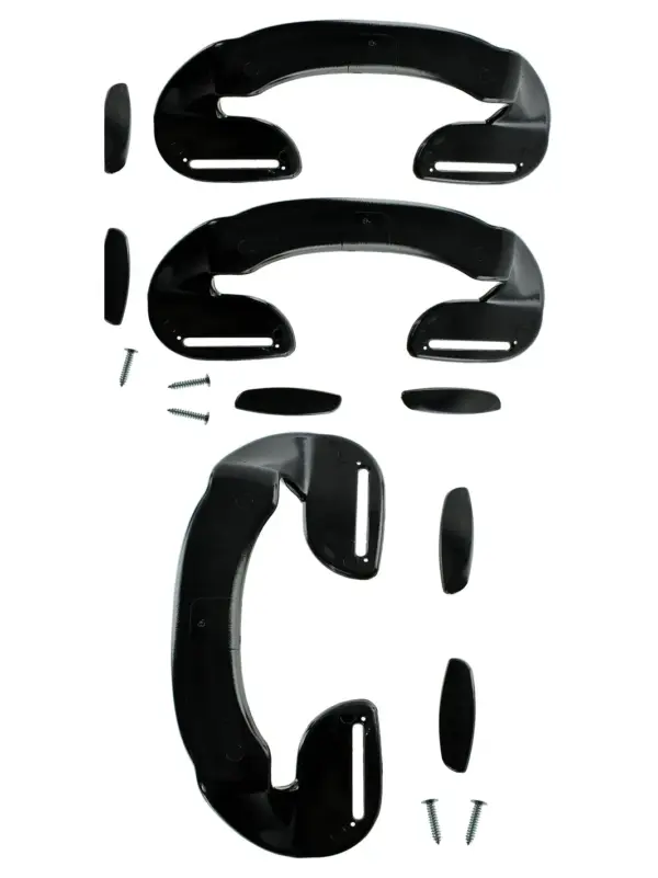 2-Pack Black Adjustable Ergonomic Door Handles for Frigidaire 190mm