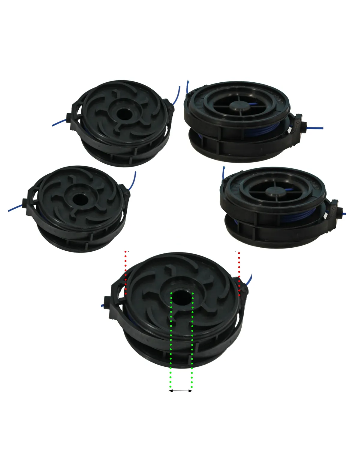2-Pack Bosch ART30 Trimmer Line Spool – Replacement Cutting Cord