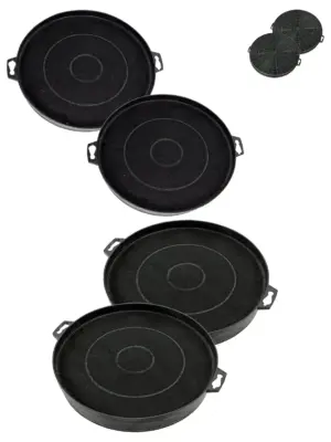 2‑Pack Bosch DKE Carbon Charcoal Filter for Kitchen Hoods & Vents