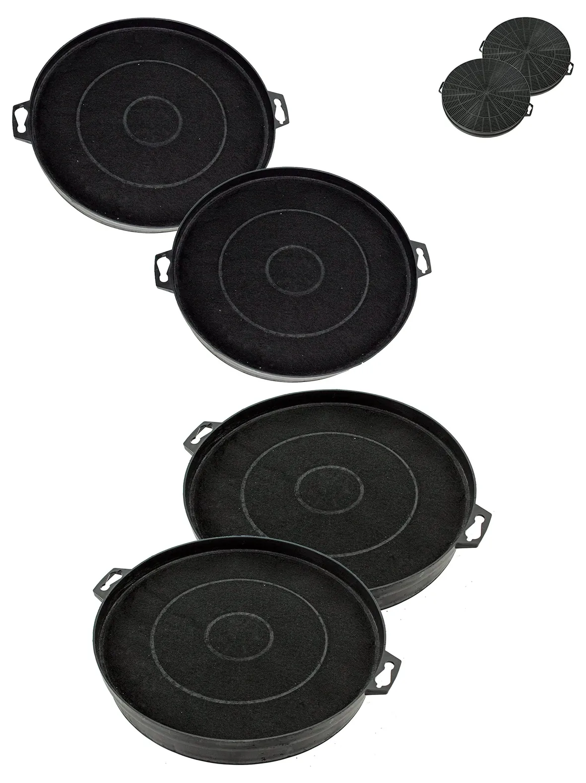 2‑Pack Bosch DKE Carbon Charcoal Filter for Kitchen Hoods & Vents