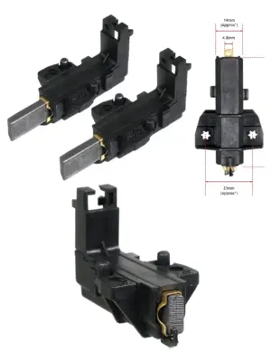 2-Pack Carbon Brush Set for Hoover & Candy Washing Machine Motors