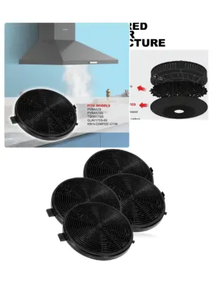 2-Pack Carbon Charcoal Filter CF04 for COMFEE PYRA17 & GLAV17 Hoods