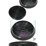 2-Pack Carbon Charcoal Filter for New World Kitchen Range Hood Vent