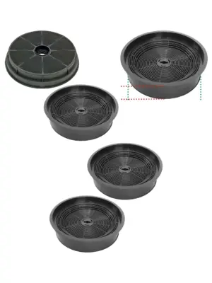 2‑Pack Carbon Charcoal Filter for Prima LIA135 Kitchen Extractor Hood