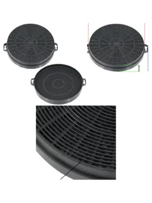 2‑Pack Carbon Charcoal Vent Filter for Howdens Lamona Cooker Hood