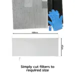 2 Pack Custom Grease Filters for Large Cooker Hoods 100x47 cm