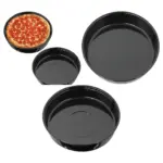 2-Pack Deep Oven Roasting Tray – 400mm x 55mm Round/Oval Baking Pan