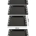 2‑Pack Enamel Baking Tray – 448×360×25 mm Oven Cooking Pan