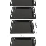 2‑Pack Enamel Baking Tray for Ariston Oven – 448×360×25 mm