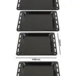 2 Pack Enamel Baking Tray for Fagor Ovens 448x360x25mm