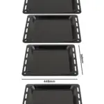 2‑Pack Enamel‑Coated Baking Tray – 448×360×25 mm Oven Pan