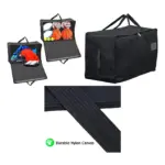 2-Pack Extra-Large Black Canvas Bag - 100L for Multi-Sport Use
