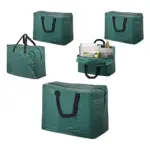 2-Pack Green Zip Art Storage Bags – 75L for Painting & Drawing