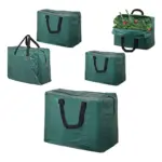 2-Pack Green Zip Storage Bags – 75L Tree & Decoration Organizer