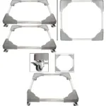 2-Pack Heavy-Duty Adjustable Appliance Wheels – 100kg Tool Box Trolley