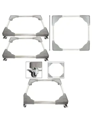 2-Pack Heavy-Duty Adjustable Appliance Wheels – 100kg Tool Box Trolley