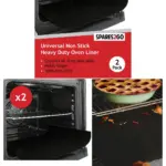 2-Pack Heavy-Duty Teflon Oven Liner Mats Reusable, Non-Stick, Washable
