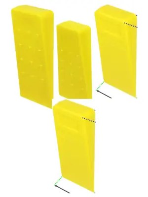 2-Pack Heavy-Duty Tree Felling Wedges 5.5×8″ for Chainsaw Log Cutting