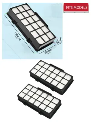 2 Pack HEPA Filters for Rowenta Silence Force & Power XXL Vacuums