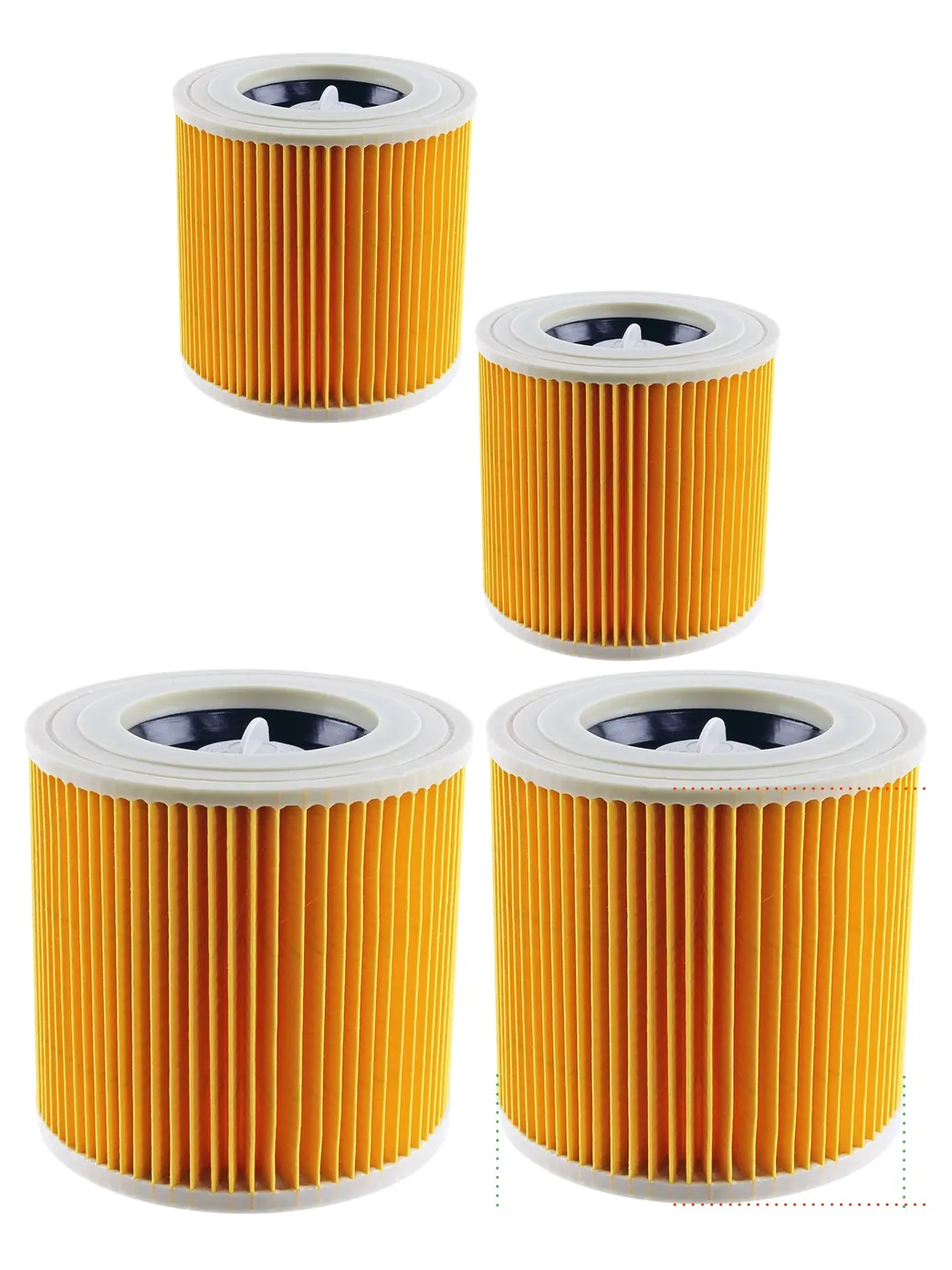 2‑Pack Karcher Vacuum Filter Cartridge for A2101‑A2131PT