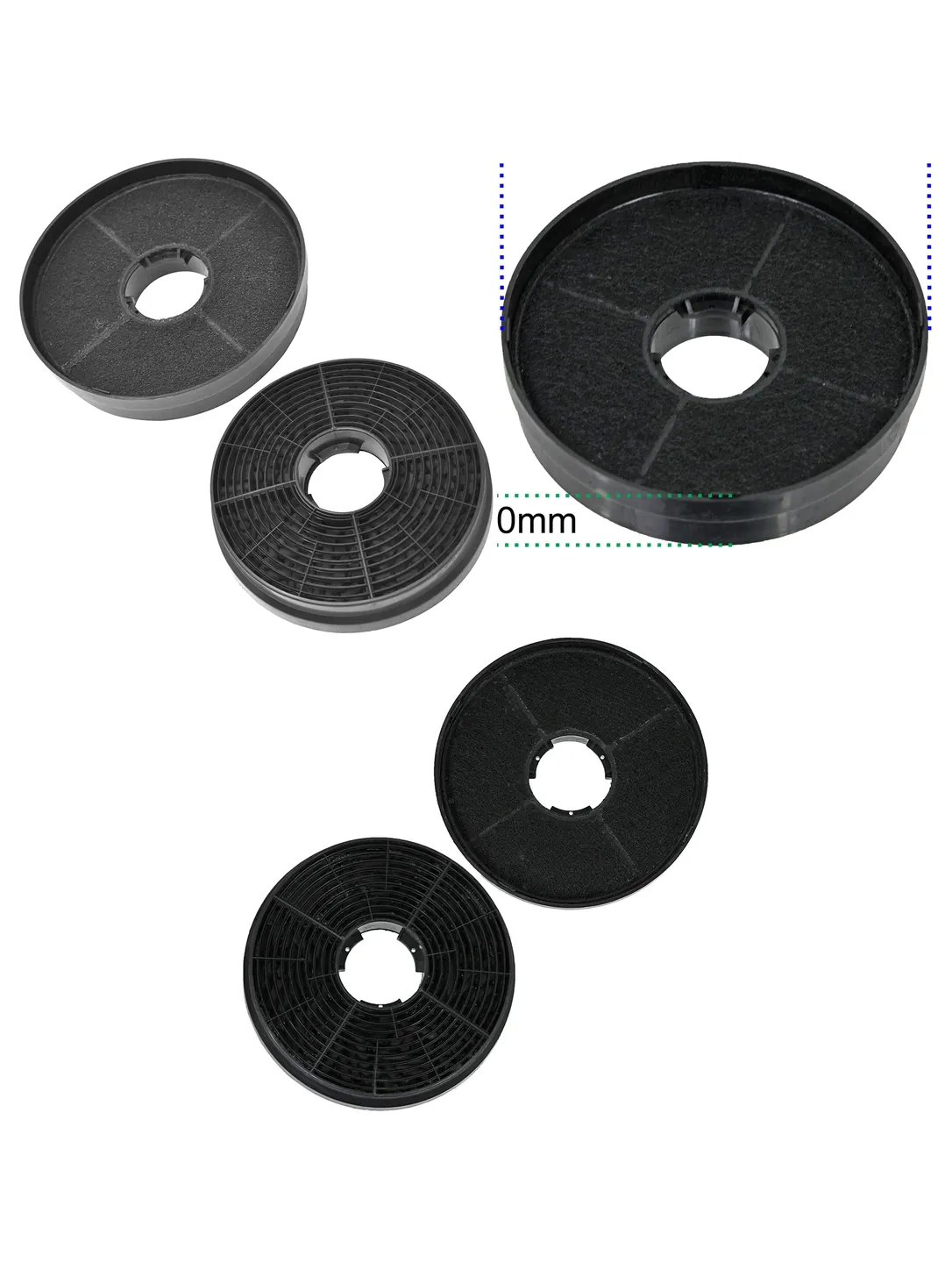 2‑Pack Logik Cooker Hood Carbon Filter for L60CHDG14 & L90CHDX17