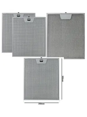 2‑Pack Mesh Grease Filters 250x300mm for AEG/Electrolux/Zanussi Hood