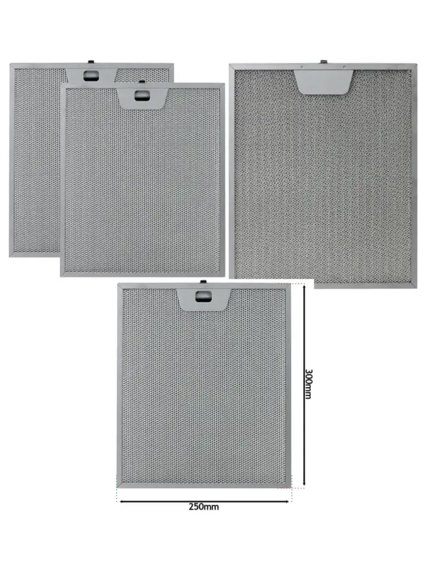 2‑Pack Mesh Grease Filters 250x300mm for AEG/Electrolux/Zanussi Hood