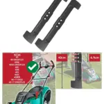 2‑Pack Metal 40 cm Blade for Bosch Rotak Ergoflex Lawn Mowers