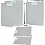2‑Pack Metal Mesh Vent Filter for Bosch Kitchen Hood – 250×310 mm