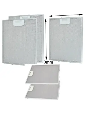 2‑Pack Metal Mesh Vent Filter for Bosch Kitchen Hood – 250×310 mm