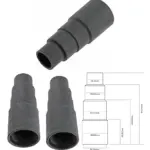 2 Pack Multi Size Dust Extractor Adapter for Sanders 26 to 38mm Ports