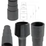 2‑Pack Multi‑Size Dust Extractor Adapter Set for Milwaukee Drills – 26‑38mm Reducer Kit