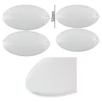 2-Pack Oval Kitchen Hood Light Diffuser Lens Cover 100×52 mm