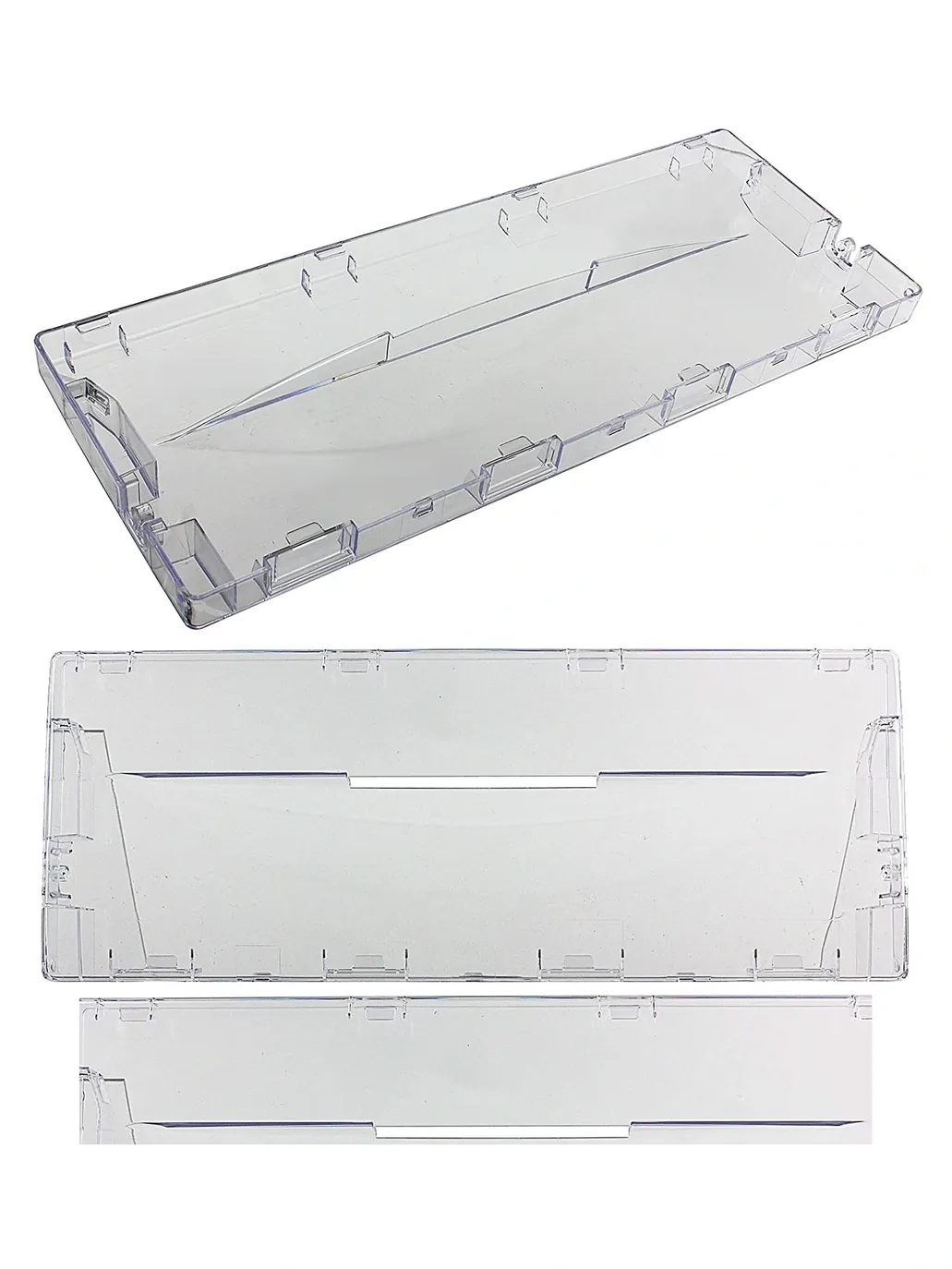2-Pack Plastic Front Drawer Handle for Ariston Fridge/Freezer