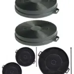 2 Pack Round Carbon Charcoal Filter for BAUMATIC S1 Kitchen Hood
