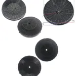 2-Pack Round Carbon Filter for Hotpoint HXQVC8ATK Kitchen Hood