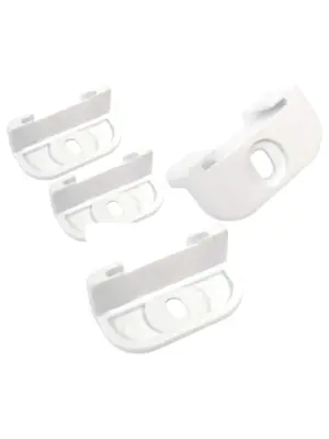 2‑Pack Sliding Door Guide Brackets for Belling Fridge Freezers