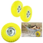 2 Pack Solid Tubeless Wheelbarrow Tires – Puncture‑Resistant Spare