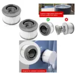 2-Pack Spa Filter Cartridge for MSpa Mono, Reve, Bliss & More
