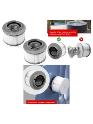 2-Pack Spa Filter Cartridge for MSpa Mono, Reve, Bliss & More