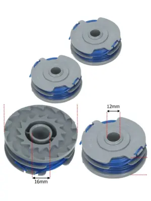2‑Pack Twin Cutting Line & Spool for Qualcast GT2541 Garden Trimmer