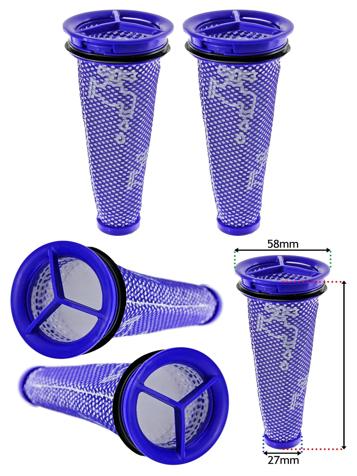 2-Pack Washable Pre-Motor Filter for Dyson DC50/51 Multi-Floor Vac
