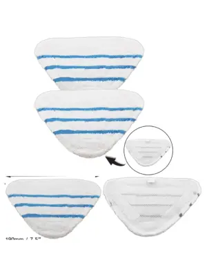 2-Pack Washable Reusable Pads for Beldray 5-in-1/9-in-1 Steam Mop