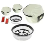 2 Reusable Zip Dust Bags + 11 Filters for Henry Hetty 160 Cordless