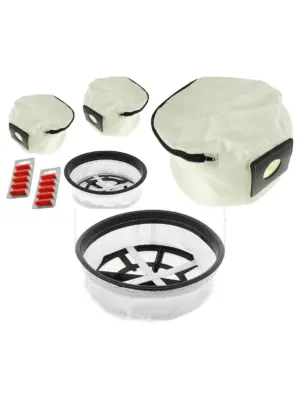 2 Reusable Zip Dust Bags + 11 Filters for Henry Hetty 160 Cordless