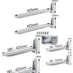 2 Silver Wall‑Mount Brackets for Bosch Kitchen Microwave