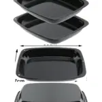 2 Small Deep Enamel Non‑Stick Roasting Pans for Oven & Cooker